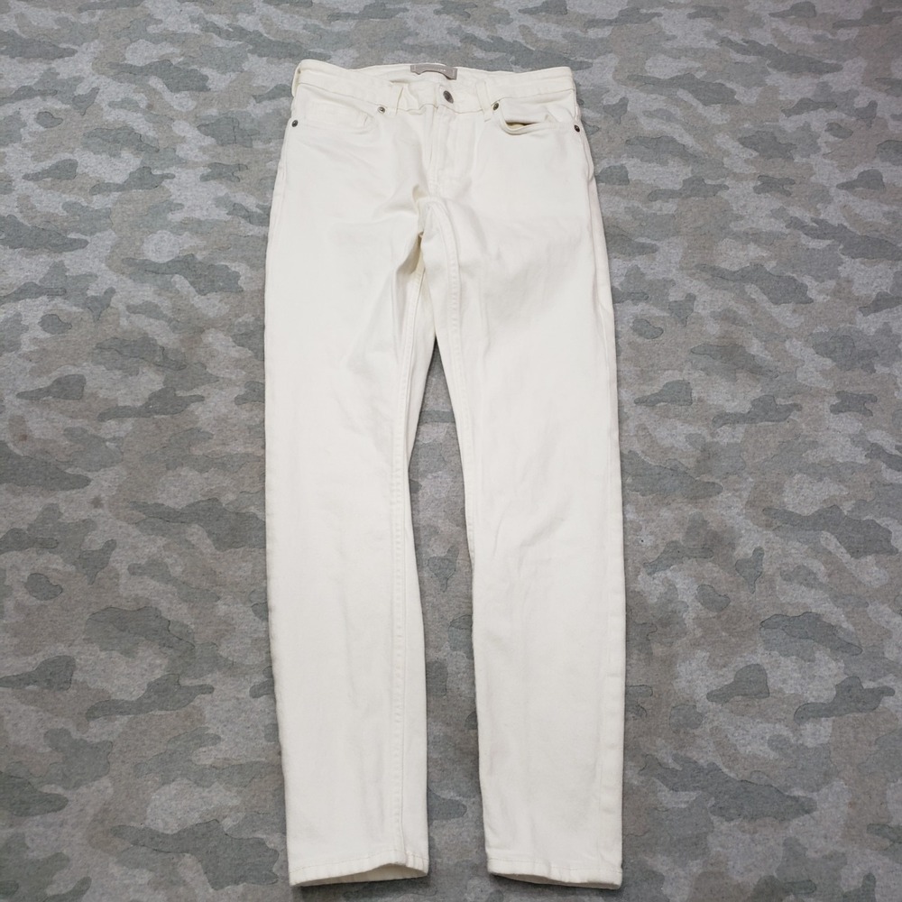 Everlane Jeans Womens 28 Beige Pockets Mid Rise Skinny Denim
